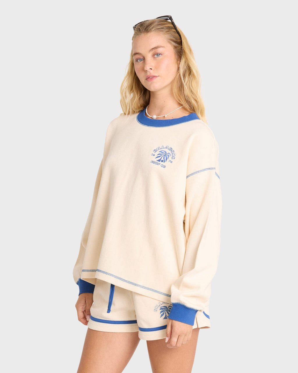 Back To It Fleece Shorts - White Cap