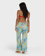 Palm Grove Elastic Waist Pants - Dream Blue