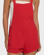 Beach Crush Romper - Fiesta Red