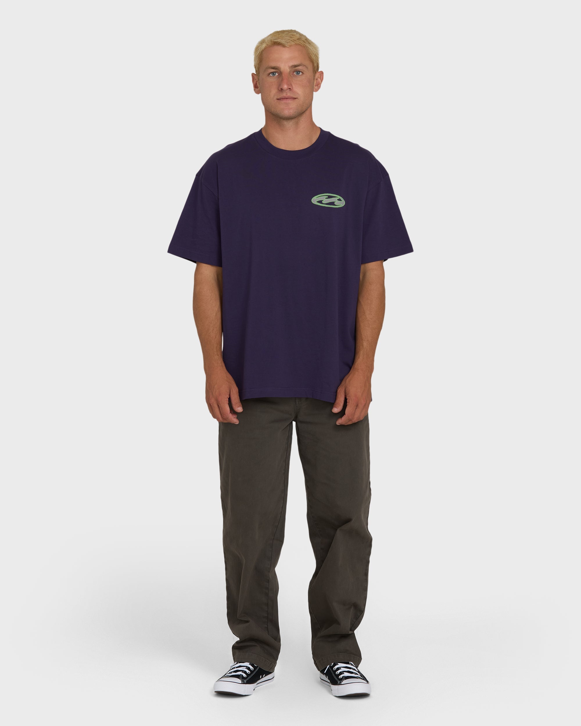 Bad Dog Tonedawg OG Short Sleeve Knit T-Shirt - Purple Velvet