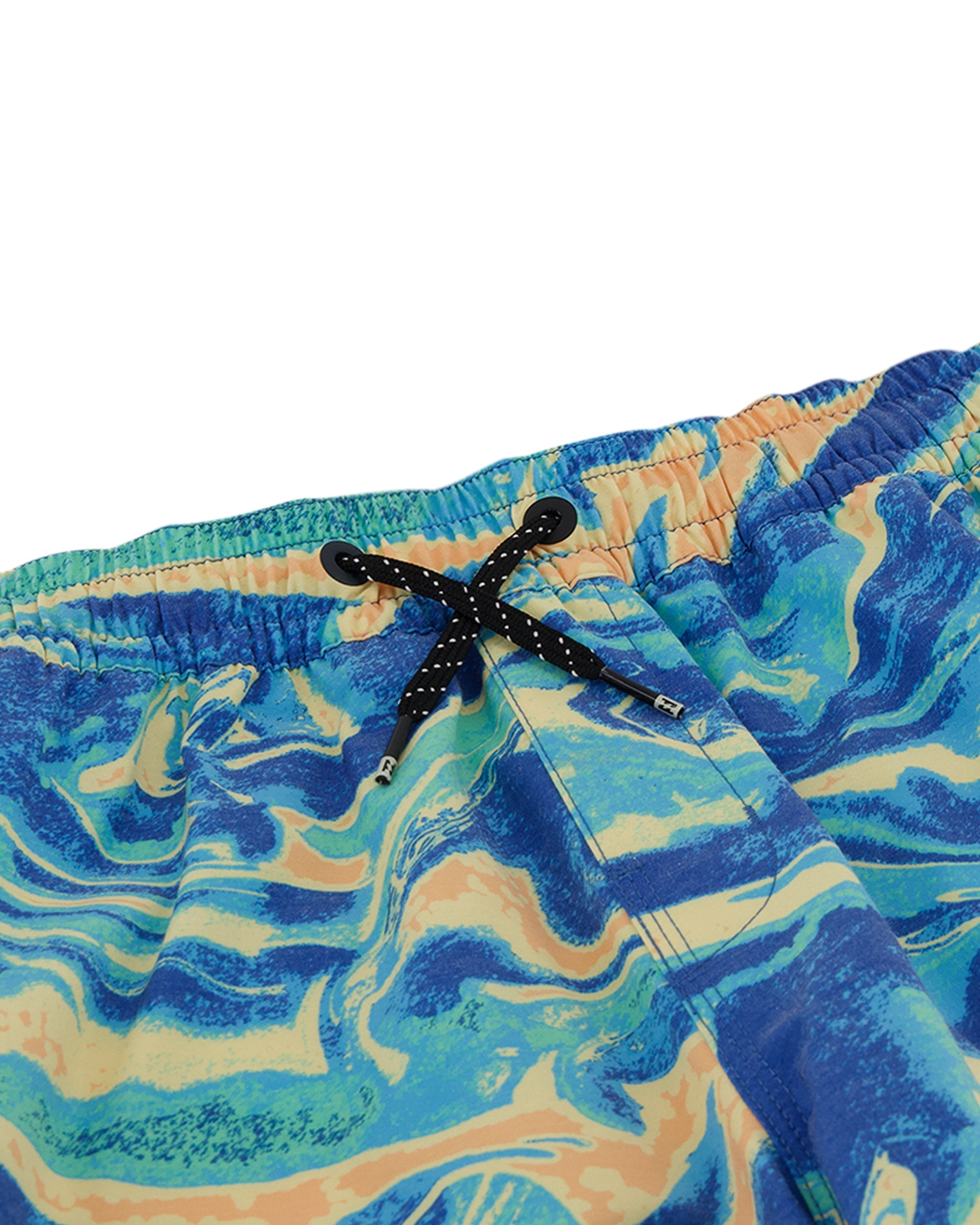 Little Boys Sundays Layback Swim Trunks